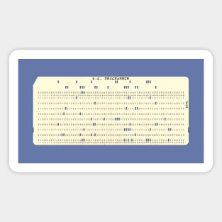 Computer Punch Card (horizontal) Magnet